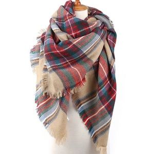 🌈 NEW Tartan Plaid Blanket Oversized Scarf 🌈
